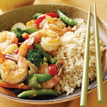 Steamed Shrimp With Vegetables