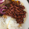 Mojo Pork With Rice And Beans Plate
