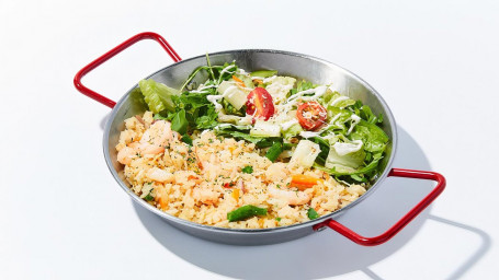 Shrimp Fried Rice With Salad