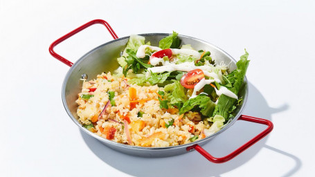 Vegetable Fried Rice With Salad