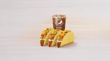 3 Crunchy Tacos Supreme Combo