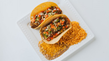 #8. 2 Tacos Combo (Carne Asada, Carnitas, Or Adobada)
