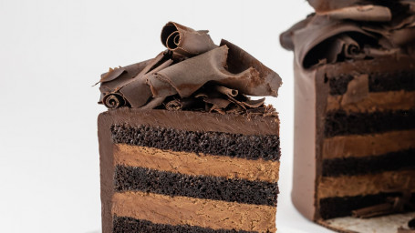 Slice Dark Chocolate Cake