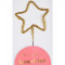 Meri Meri Gold Sparkler Star Candle