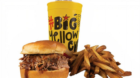 Ultimate Cue Combo Pulled Pork Sandwich