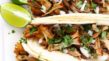 16. Two Carnitas Soft Tacos