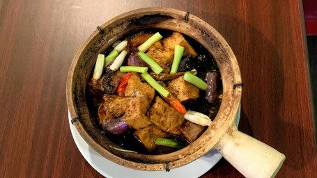 33. Braised Tofu W/ Eggplants And Mushrooms