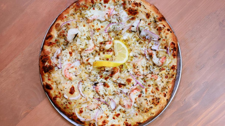 8 Shrimp Scampi Pizza