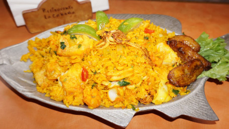 Mixed Seafood With Yellow Rice (Arroz Marinero)