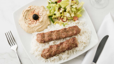 Beef Lula Kebab Entrée Plate