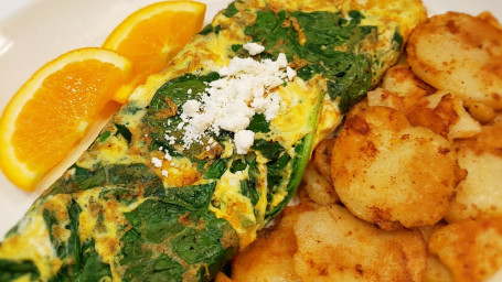Spinach Feta Omelette 920 Cals
