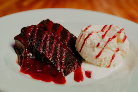 Chocolate Torte Raspberry Coulis