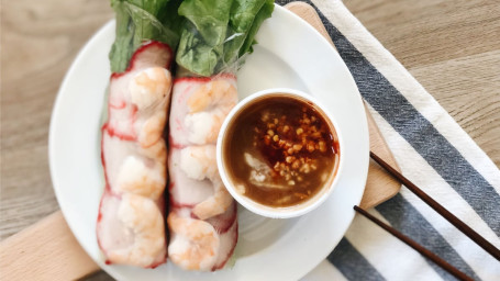 Pork Shrimp Spring Roll (2 Rolls)