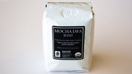 Bag Of Equator Mocha Java Coffee Beans, 12 Oz.