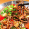 D20Gàn Guō Yě Shēng Jūn Griddled Wild Mushroom With Pork