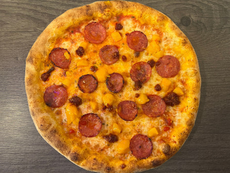 Mango And Salami Pizza