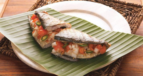 2 Stykker Grillet Halv Bangus