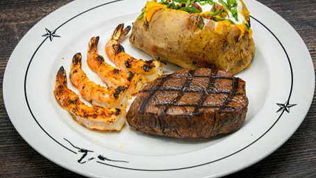Lunch Gulf Coast Steak and Shrimp