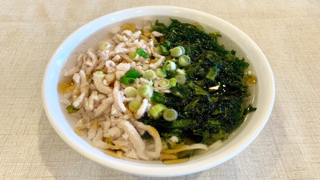 Mustard Green With Pork Noodle Soup Xuě Cài Ròu Sī Tāng Miàn