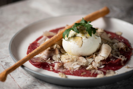 Beef Carpaccio With Burrata