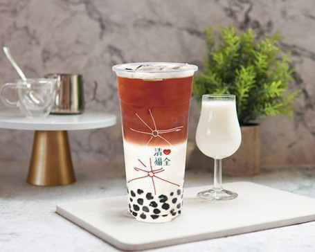 Yǐn Cáng Bǎn Zhēn Zhū Fēng Mì Xiān Nǎi Pǔ Ěr Pearl Puer Tea With Fresh Milk And Honey