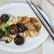 Stir Fried Bok Choy 5 Spice Tofu With King Oyster Mushroom
