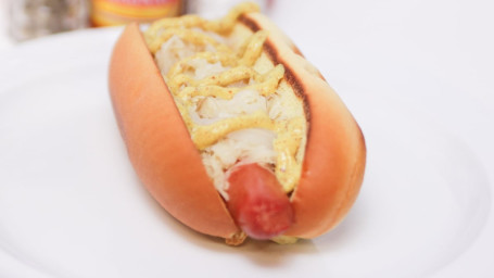 Sauerkraut Mustard Hot Dog