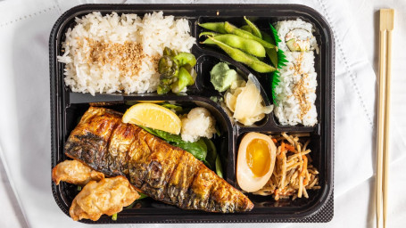 Saba Bento With Miso Soup