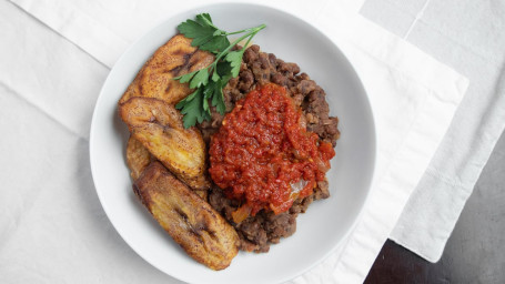 Fried Plantain With Beans