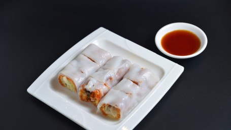 Fěi Cuì Mì Zhī Chā Shāo Cháng Barbecue Pork Rice Noodle Rolls