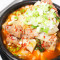 61. Kimchi Stewed On Hot Spicy Broth With Pork, Sliced Tofu, And Vegetables