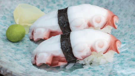 Blæksprutte Nigiri Sashimi