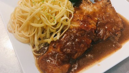 Black Pepper Chicken Pork Chop Combo Hēi Jiāo Zhī Yuān Yāng Bā