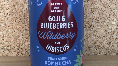 16Oz Kombucha Goji Blueberries And Hibiscus