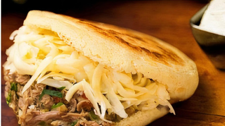 A3. Cheesesteak Arepa