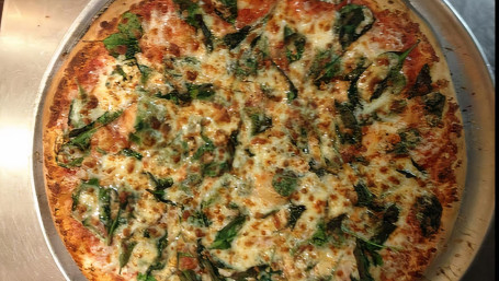 Spinach Mushroom Pizza