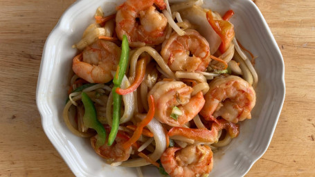 141. Beef Or Shrimp Authentic Noodle Chǎo Wū Dōng Miàn