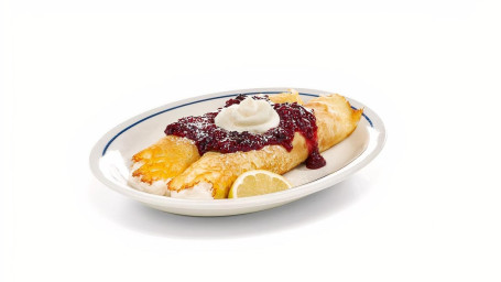 Citron Ricotta Blandede Berry Crepes
