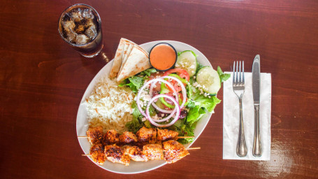 Spicy Chicken Kebab Plate
