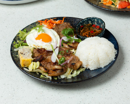 Combination Grilled Pork With Rice