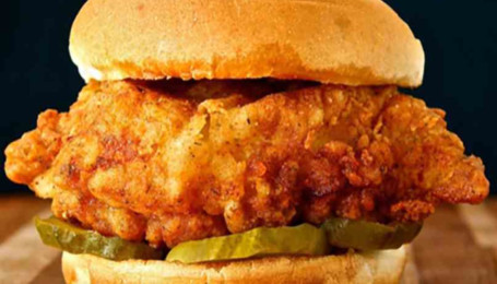 Fried Chicken Pickle Sandwich