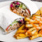 Chicken Shawarma Wrap With Fries