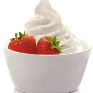 Vanille-bevroren yoghurt