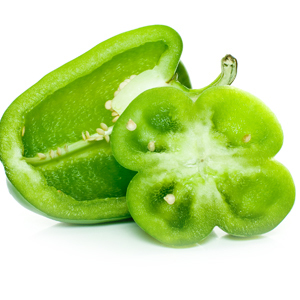 Grønne peberfrugter