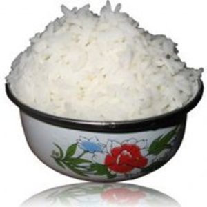 Gestoomde witte rijst