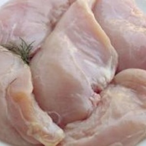 Skin on chicken breasts